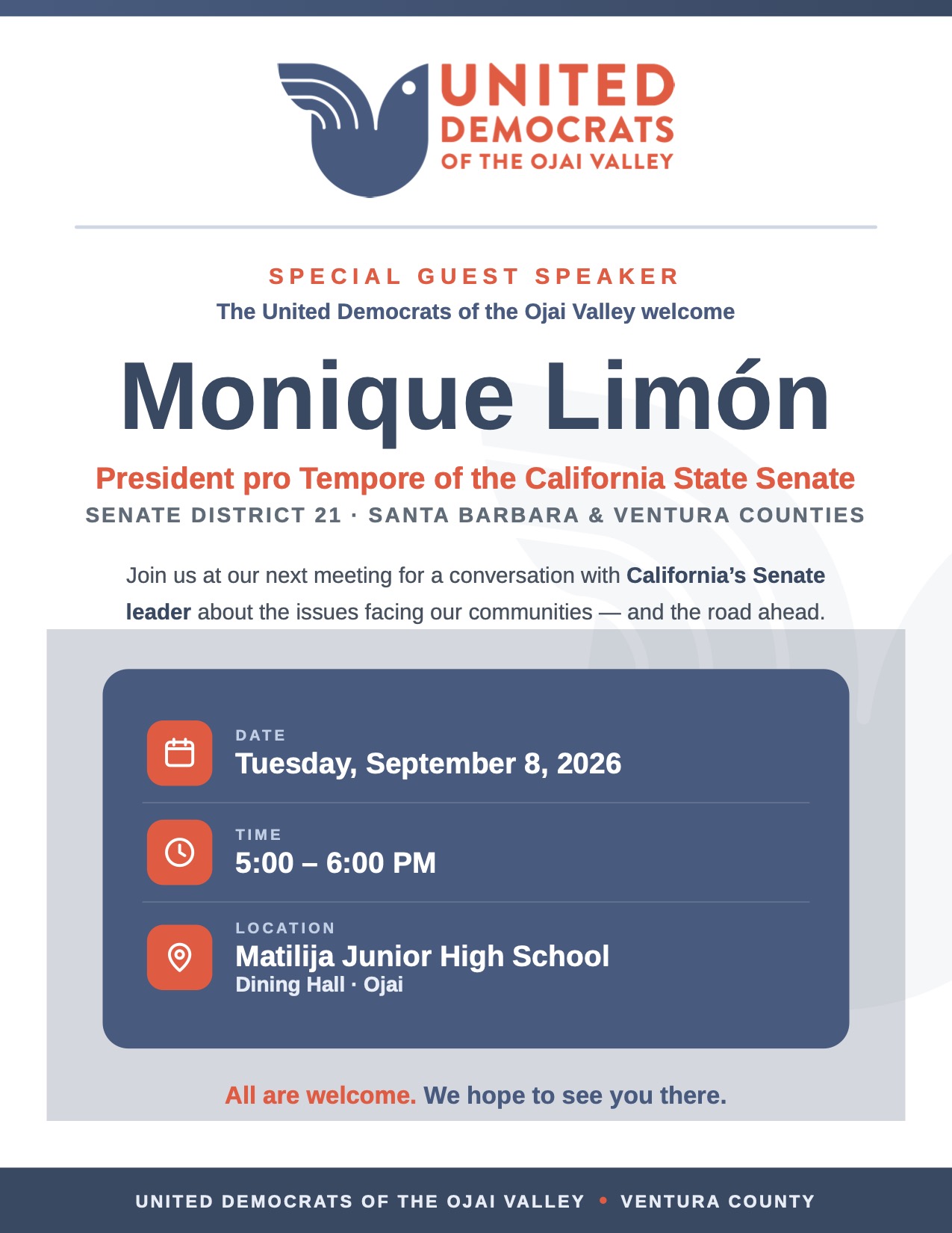 Monique Limón Flyer